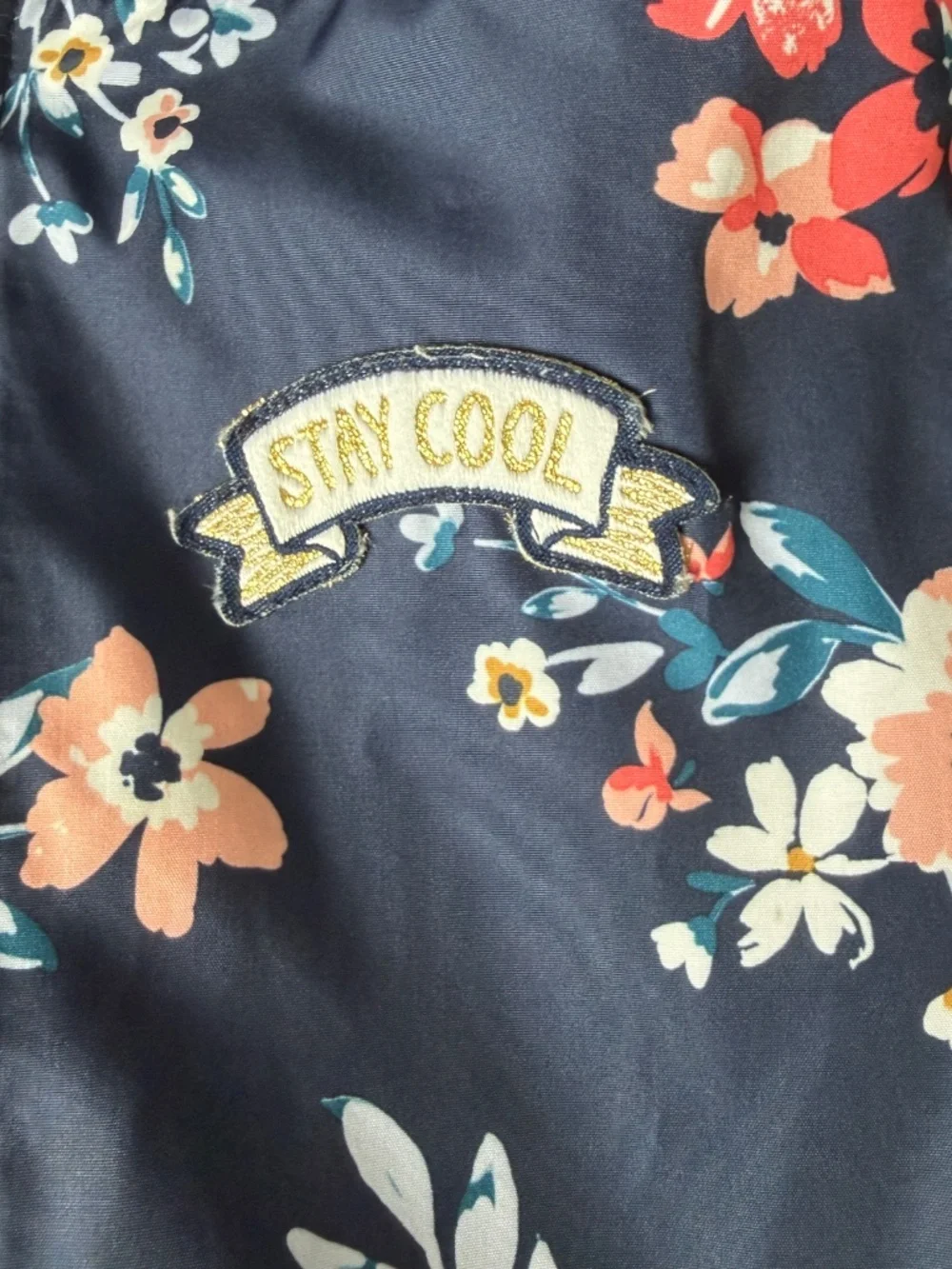 Carter’s Navy Floral Stay Cool Windbreaker | Sz 4T
